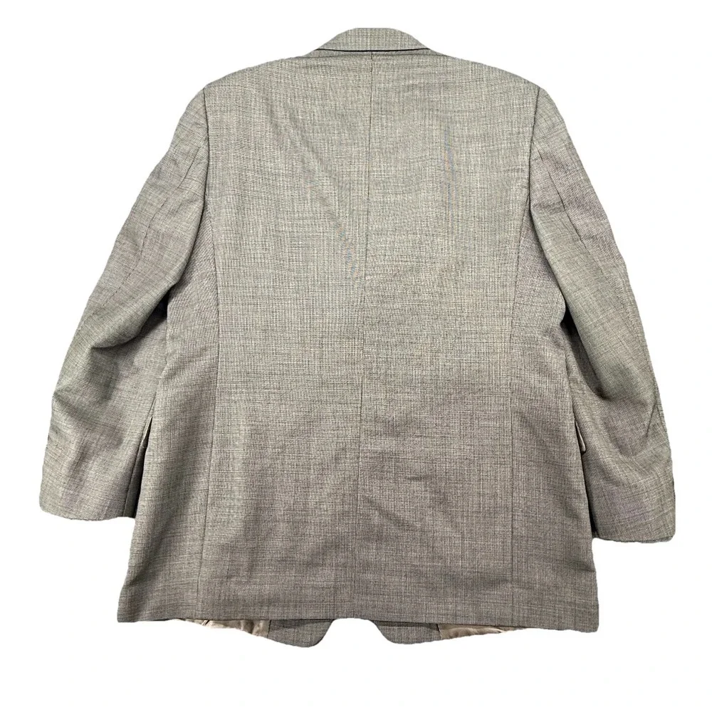 HART SCHAFFNER &‎ MARX Mens 44R Gray Check Wool Sport Jacket Dillard's